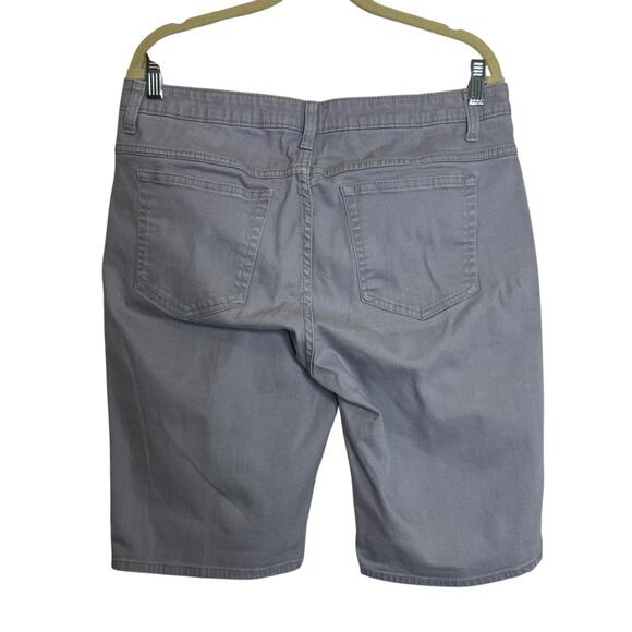 Riders by Lee Womens Bermuda Shorts 14M Gray Stretch Cotton Casual Mid Rise - Picture 3 of 6